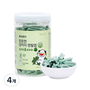 뽀시래기 든든한 강아지 덴탈껌, 스피루리나, 300g, 4개