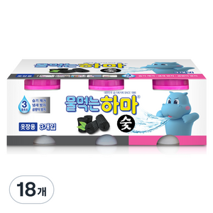 물먹는하마 참숯 제습제 본품, 280g, 18개