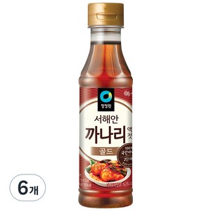 청정원 까나리 액젓 골드, 500g, 6개