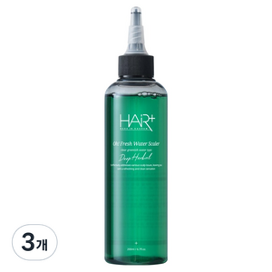 헤어플러스 오프레시 딥 허벌 워터 스케일러 프레시 허브 그린향, 200ml, 3개