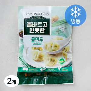 올바르고 반듯한 물만두 (냉동), 500g, 2개