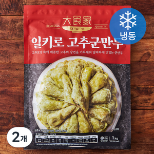 대식가 고추군만두 (냉동), 1kg, 2개