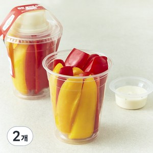All바른농장 한컵 샐러드스틱 파프리카, 2개, 180g
