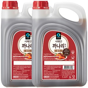 청정원 서해안 까나리 액젓 골드, 3kg, 2개