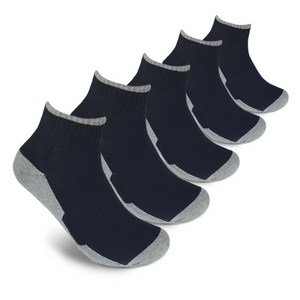 코삭 남성용 스포츠 단목 양말 5p, 검정투톤