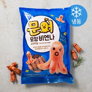 진주햄 문어 모양 비엔나 소시지 오리지널 (냉동), 1kg, 1개