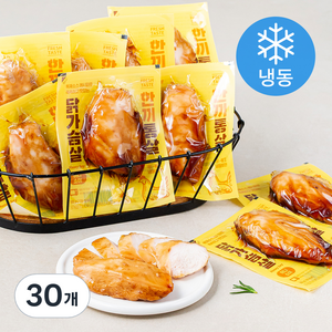 한끼통살 통살 닭가슴살 허니소이 (냉동), 100g, 30개