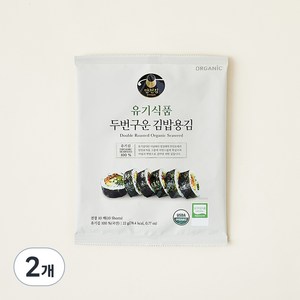 [만전김] 유기식품 구운 김밥김 22g(10매), 22g, 2개