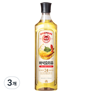 해표 바삭 요리유, 3개, 900ml