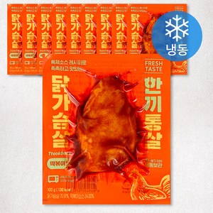 한끼통살 닭가슴살 떡볶이맛 (냉동), 100g, 10개