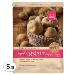 배대감 국산 감자전분, 350g, 5개