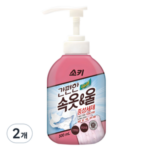 소키 간편한 속옷 울 중성세제 본품, 500ml, 2개