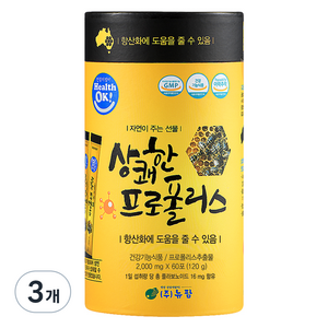 상쾌한 프로폴리스 항산화영양제, 120g, 3개