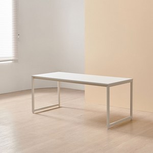티체 스틸 테이블 방문설치, 화이트 + 화이트