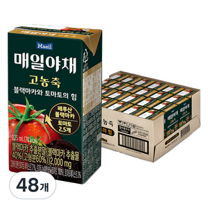 매일야채 고농축 블랙마카와 토마토의 힘, 48개, 125ml