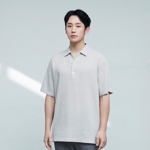 마인드브릿지 변형카라 세미오버 반팔 셔츠 MWWS3111