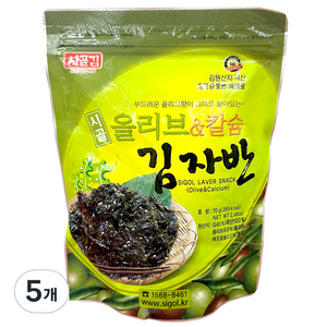 시골 올리브&칼슘 김자반, 70g, 5개