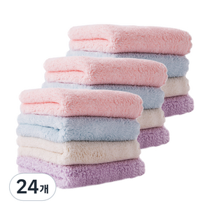 지엔무역 ASSARE 극세사 벨벳 요술행주 랜덤발송, 24개