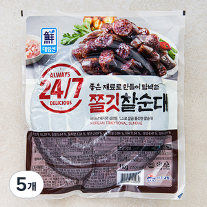 대림선 쫄깃 찰순대, 1kg, 5개