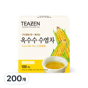 티젠 구수한 맛에 쏙빠지는 옥수수수염차, 1.5g, 100개입, 2개