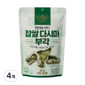 오희숙전통부각 찹쌀 다시마 부각, 30g, 4개