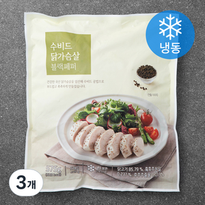 수비드 닭가슴살 블랙페퍼 (냉동), 575g, 3개