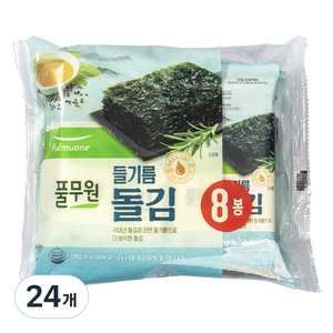 풀무원 미니 들기름 돌김 도시락김, 2g, 24개