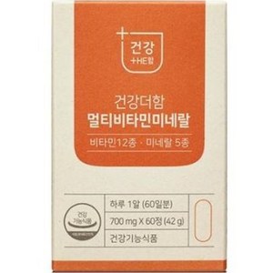 건강더함 멀티비타민 미네랄 42g, 1개, 60정