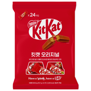 KitKat 오리지널 초콜릿 과자, 400.8g, 1개