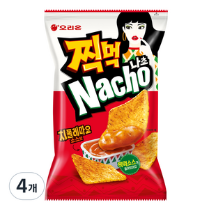 오리온 찍먹 나쵸 치폴레마요소스맛, 4개, 84g