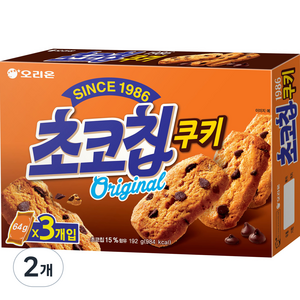 오리온 초코칩쿠키, 192g, 2개