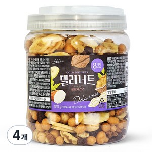 투데이넛 델리너트 믹스넛, 840g, 4개