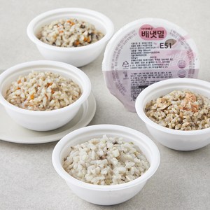 배냇밀 완료기 12~14개월 수수연어진밥 180g + 버섯감자진밥 180g + 한우콜리플라워진밥 180g + 한우양송이버섯진밥 180g 세트, 720g, 1세트