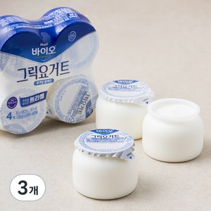 매일 바이오 그릭요거트 무가당 플레인 8개입, 80g, 3개