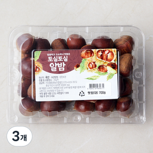 아산율림 햇밤 대, 700g, 3개