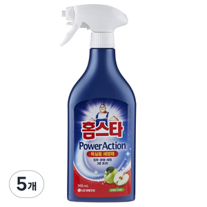 홈스타 파워액션 욕실용 세정제, 5개, 500ml