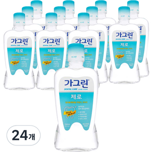 가그린 제로 구강청결제, 750ml, 24개