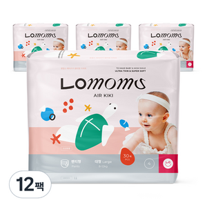 로맘스 에어키키 팬티형 기저귀 아동용, 4단계, 360매