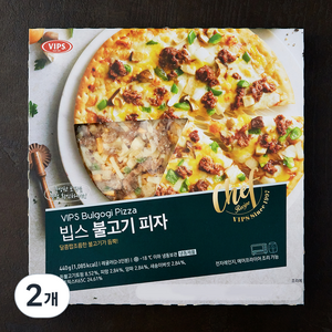 빕스 불고기 피자 (냉동), 440g, 2개