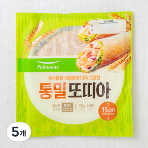 풀무원 통밀 또띠아, 150g, 5개