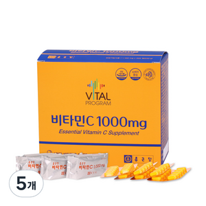 바이탈프로그램 비타민C 1000mg, 200정, 5개