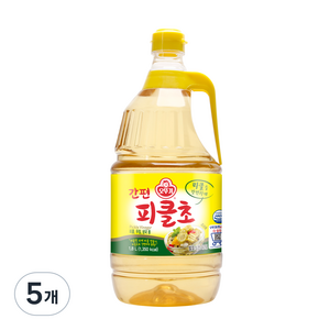 오뚜기 간편 피클초, 1.8L, 5개