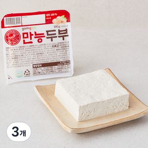 곰곰 만능두부, 300g, 3개