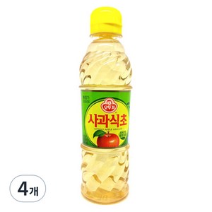 오뚜기 사과식초, 500ml, 4개