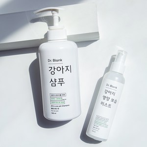 닥터블랭크 반려견 저자극 샴푸 500ml + 미스트 150ml 세트 플럼레인향, 1세트