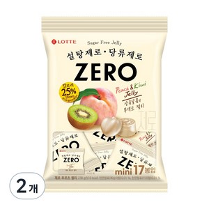 롯데제과 제로 후르츠 젤리, 2개, 238g