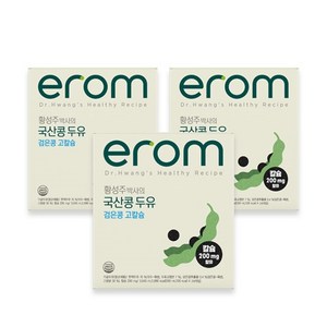 이롬 황성주 국산콩 두유 검은콩 고칼슘, 190ml, 72개