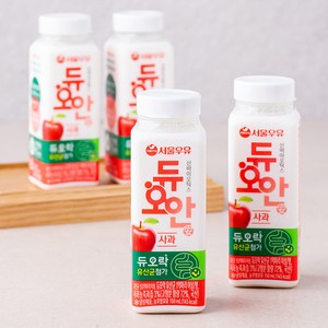 서울우유 듀오안 사과 요구르트, 150ml, 4개