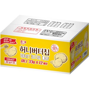 해태제과 허니버터칩 미니, 12개, 33g