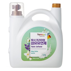 탐사 프리미엄 섬유유연제 베이비코튼 고농축, 5.5L, 1개